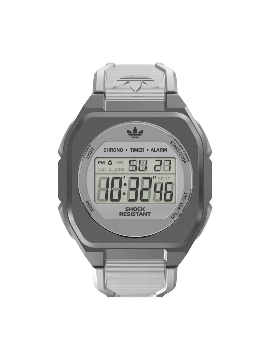 Adidas Originals AO Street Unisex 42 mm Grey Dial Digital Watch AOST26536