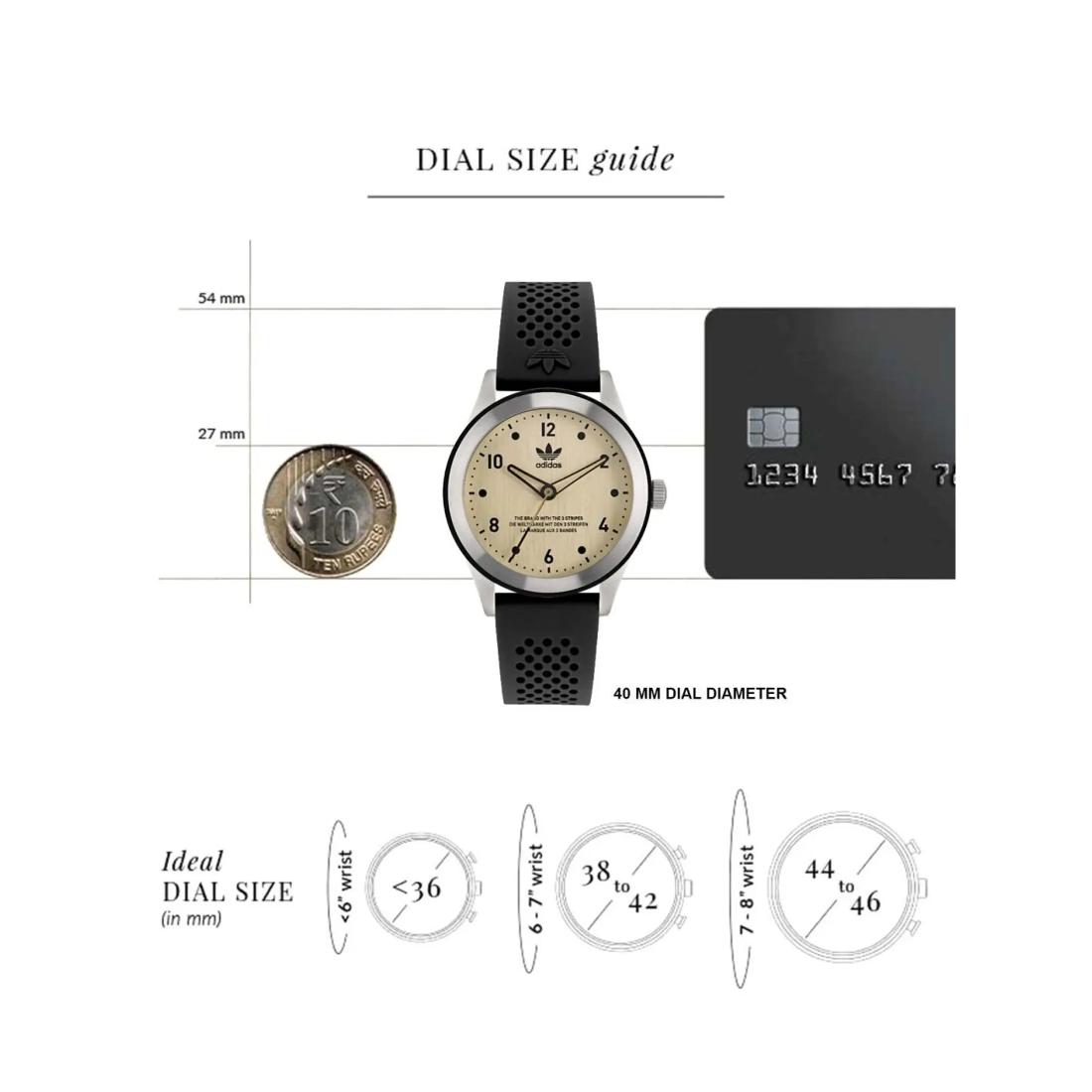 Adidas Originals Gold Dial Unisex Watch - AOSY22515