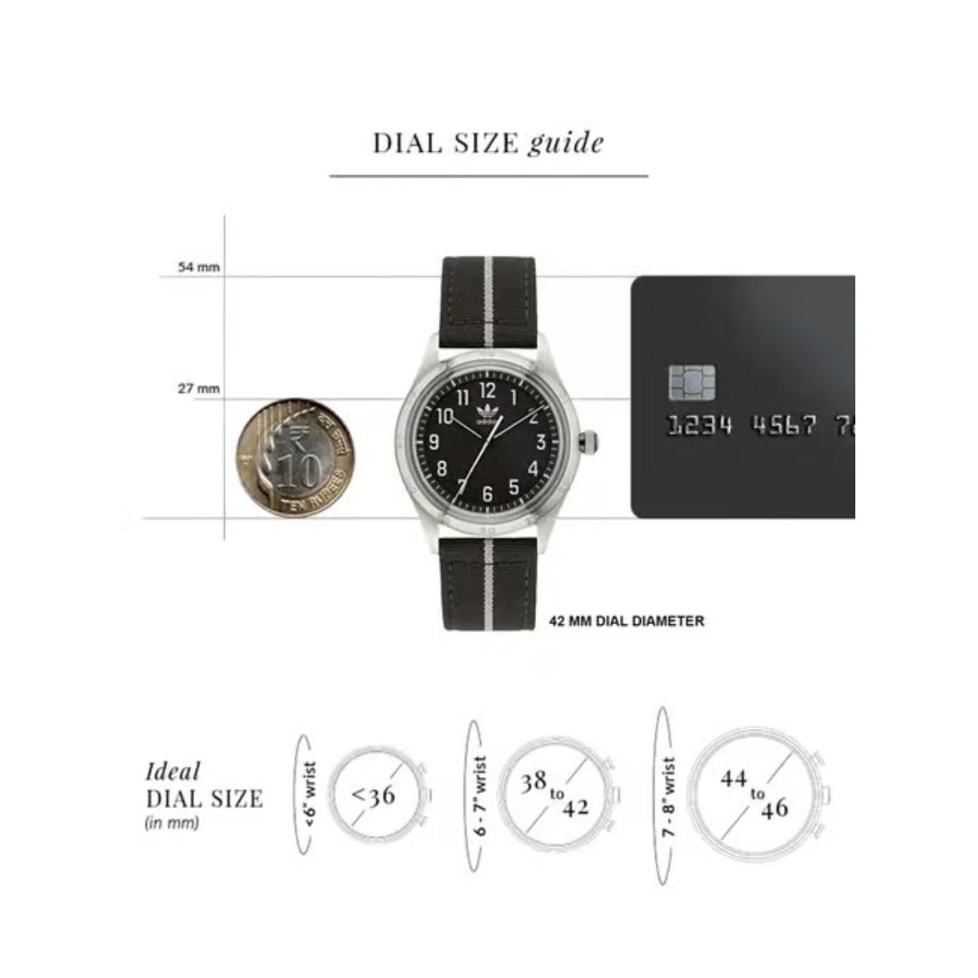 Adidas Originals Black Dial Unisex Watch AOSY22523