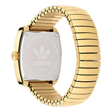 Adidas Originals Retro Wave One Unisex Gold Tone 37 mm Dial Analog Watch AOSY24024