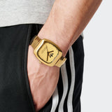 Adidas Originals Retro Wave One Unisex Gold Tone 37 mm Dial Analog Watch AOSY24024