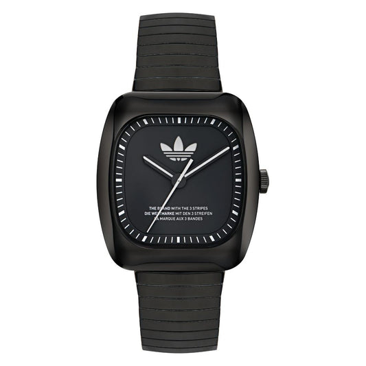 Adidas Originals Retro Wave One Unisex Black 37 mm Dial Analog Watch - AOSY24026