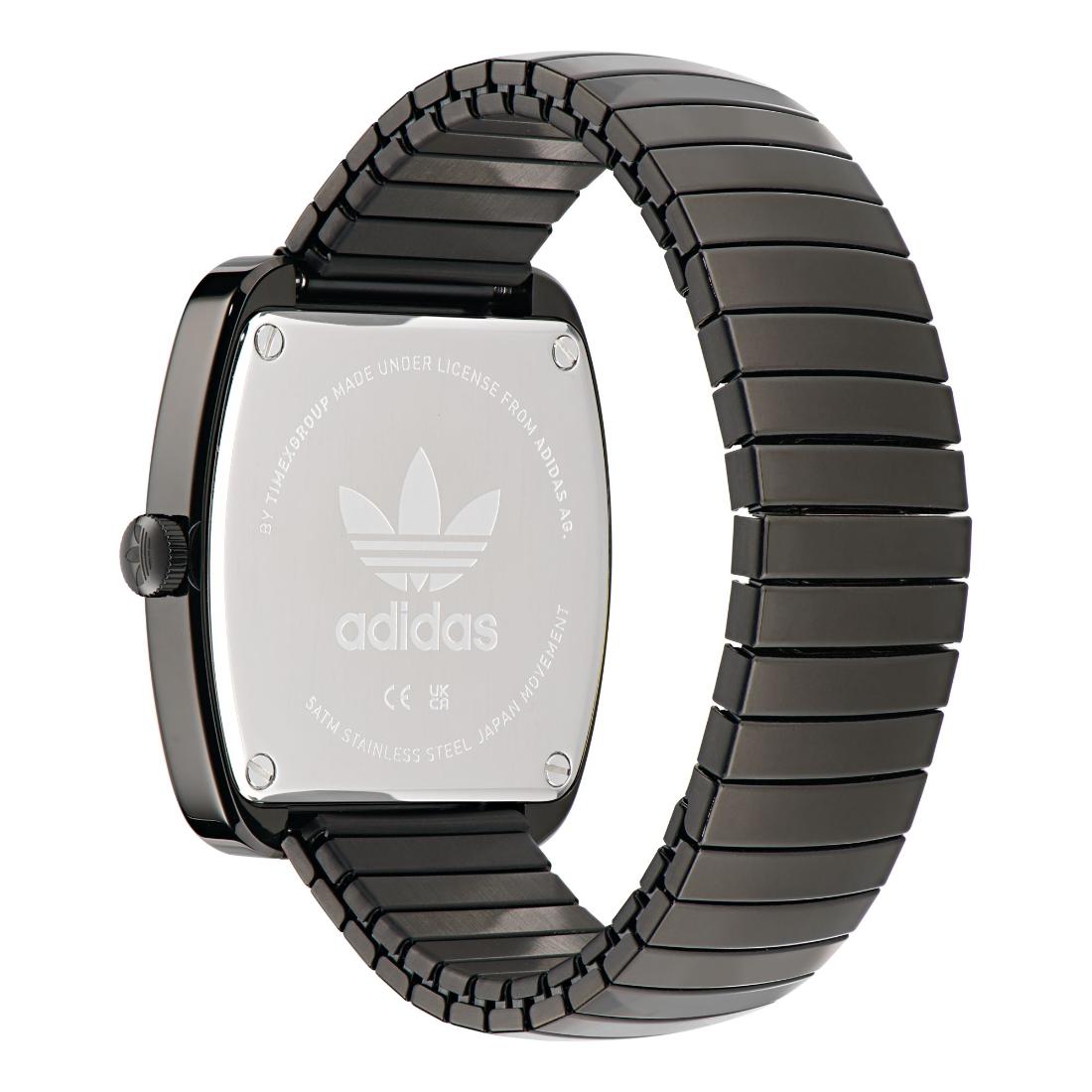 Adidas Originals Retro Wave One Unisex Black 37 mm Dial Analog Watch AOSY24026