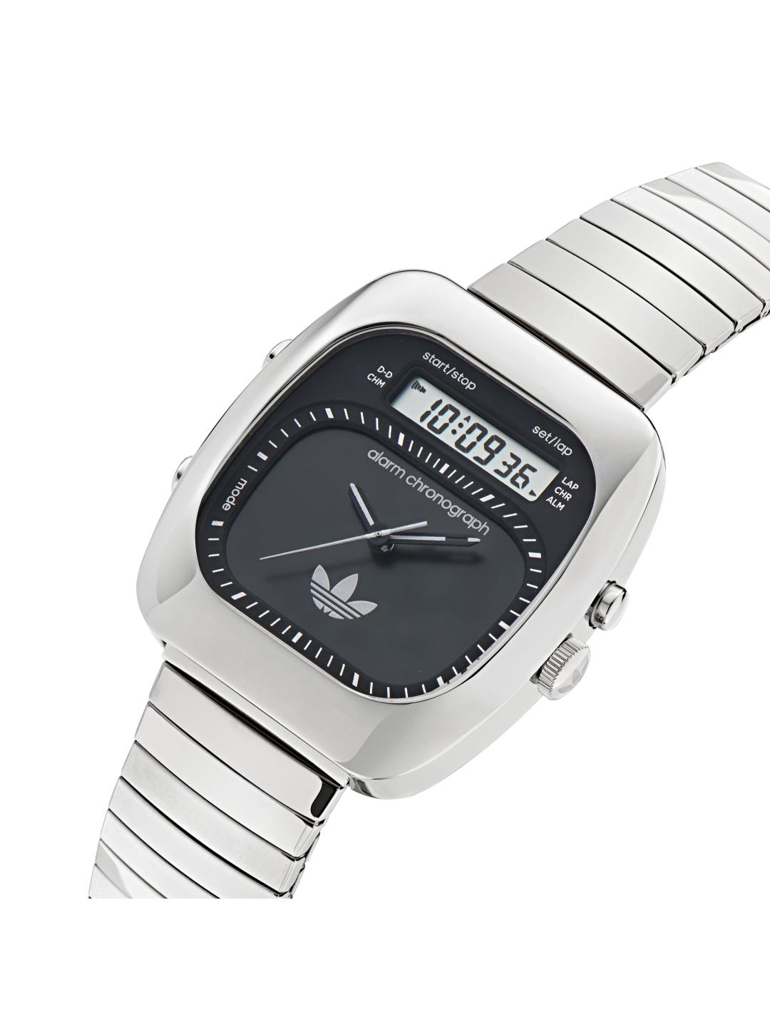Adidas Originals AO Style Unisex 37 mm Black Dial Ani-Digi Watch AOSY25013