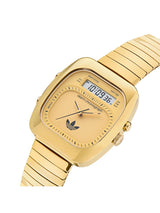 Adidas Originals AO Style Unisex 37 mm Gold-Tone Dial Ani-Digi Watch AOSY25014