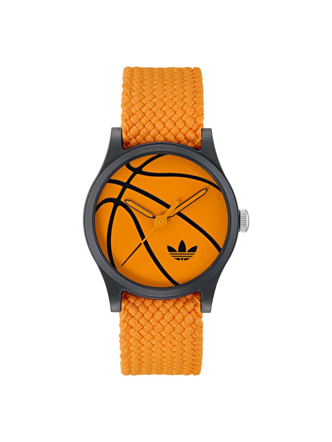 Adidas Originals AO Style Unisex 39 mm Orange Dial Analog Watch AOSY25026