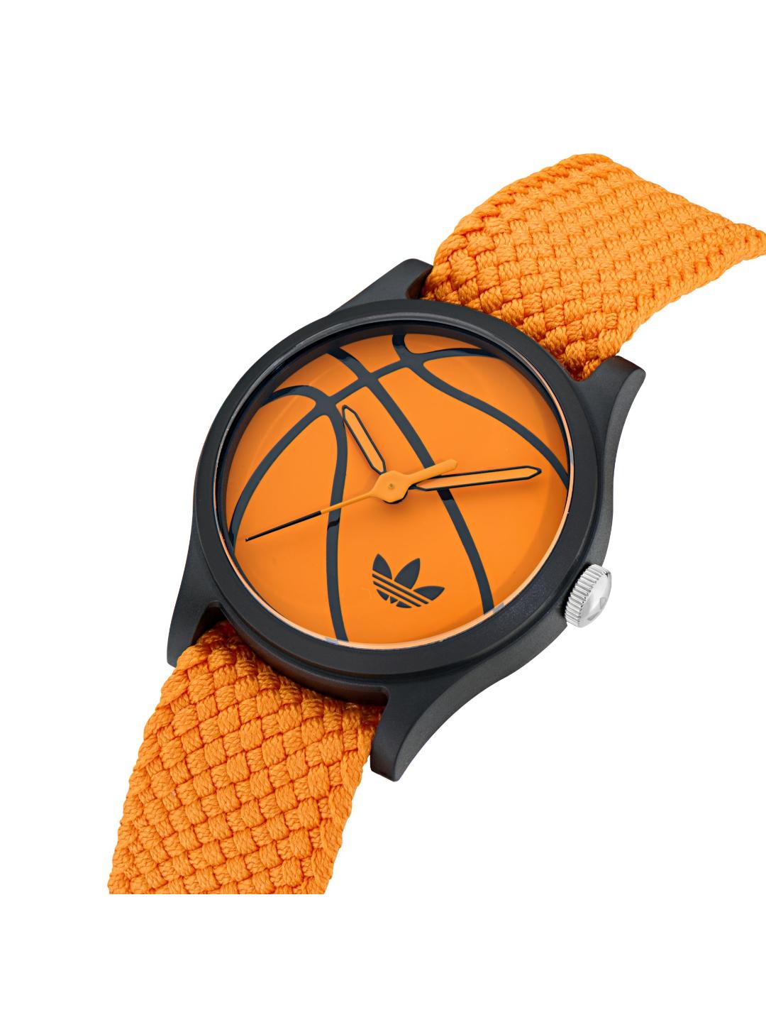 Adidas Originals AO Style Unisex 39 mm Orange Dial Analog Watch AOSY25026
