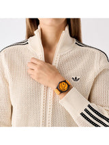 Adidas Originals AO Style Unisex 39 mm Orange Dial Analog Watch AOSY25026