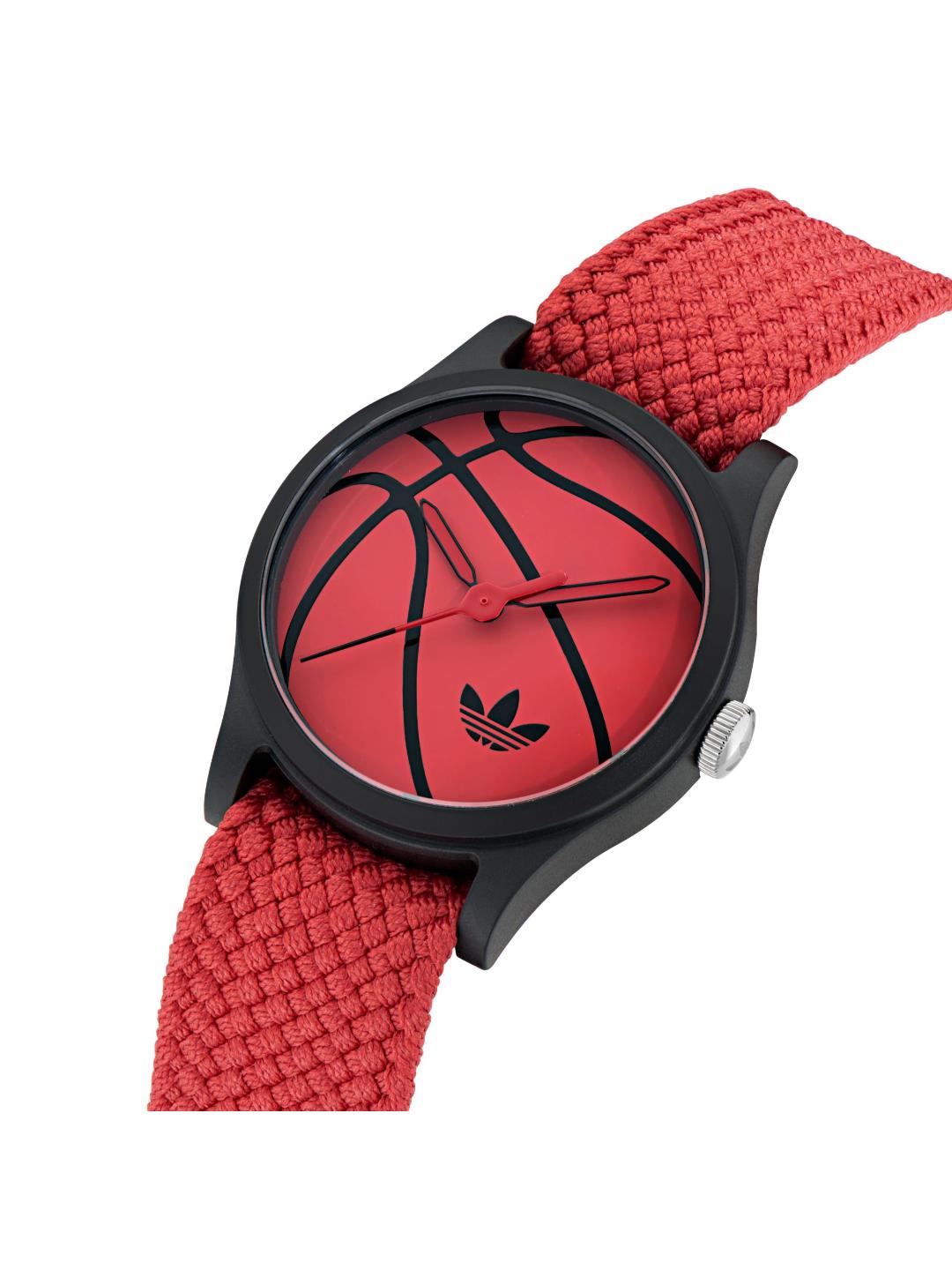 Adidas Originals AO Style Unisex 39 mm Red Dial Analog Watch AOSY25027