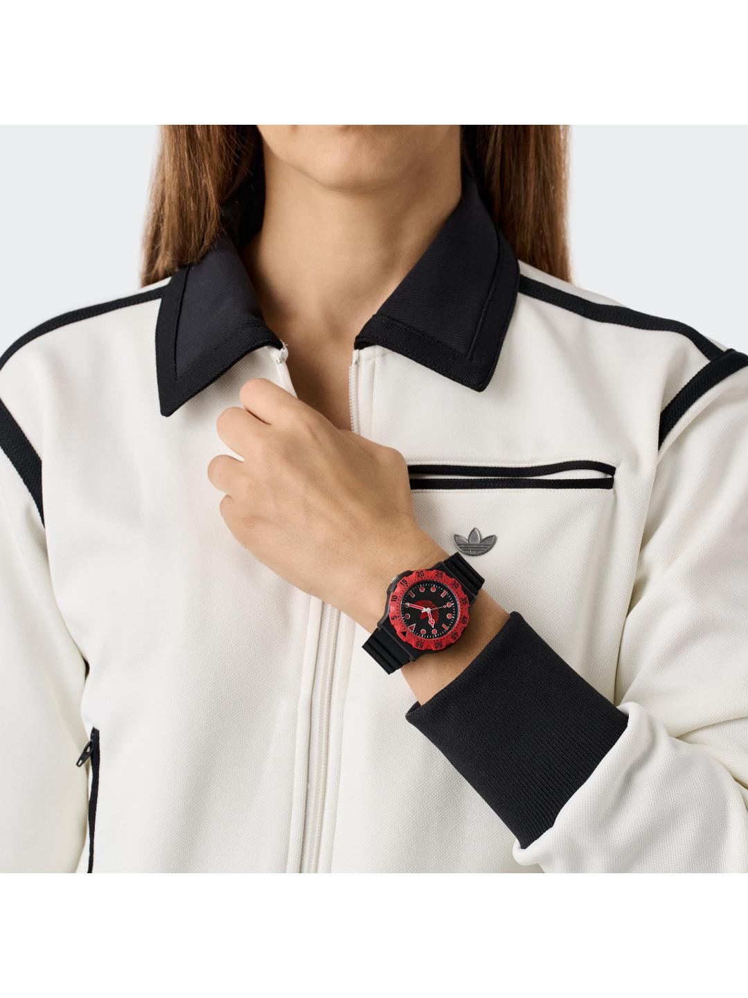 Adidas Originals AO Style Unisex 40 mm Black Dial Analog Watch AOSY25514
