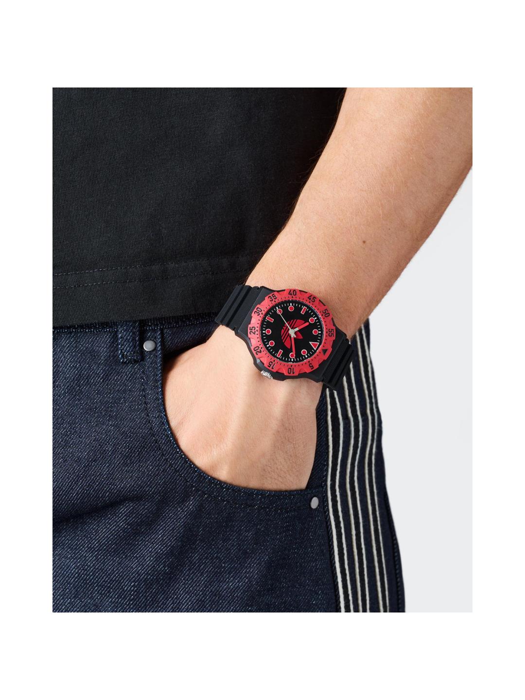 Adidas Originals AO Style Unisex 40 mm Black Dial Analog Watch AOSY25514