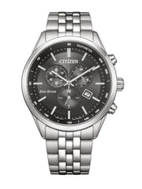 Citizen Eco drive Chronograph 42 mm Black Dial Men Watch- AT2570-56E