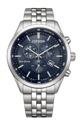 Citizen Eco drive Chronograph 42 mm Blue Dial Men Watch- AT2570-56L