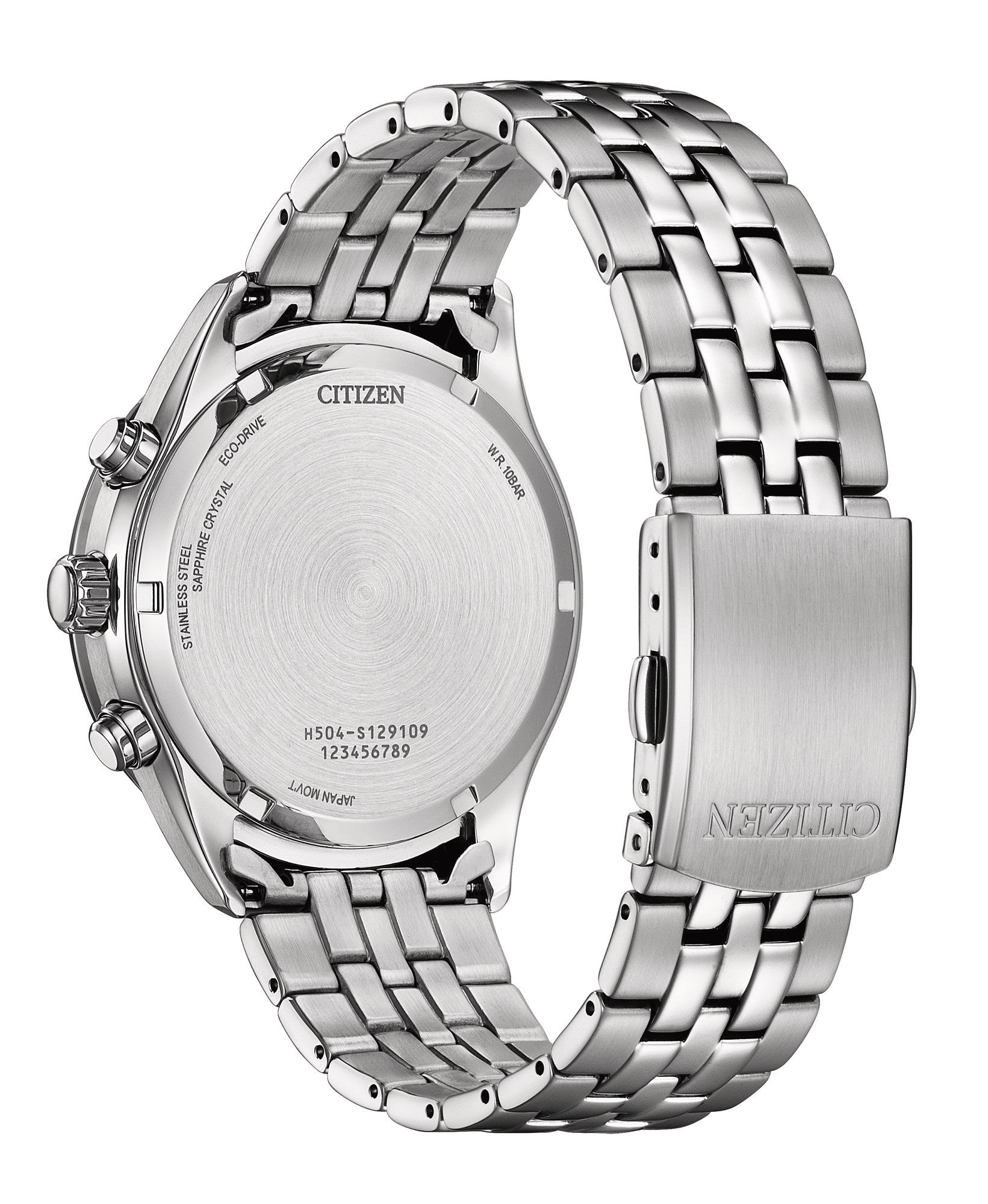 Citizen Eco drive Chronograph 42 mm Blue Dial Men Watch- AT2570-56L