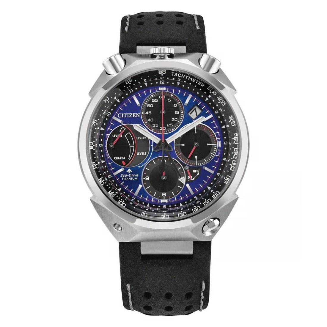 Citizen Promaster Tsuno Chrono Racer Eco-drive 43 mm Blue Dial Men Watch-AV0088-01L