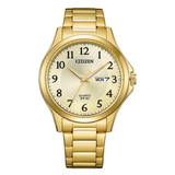 Citizen Quartz Men 41 mm Gold Dial Watch BF2028-83P