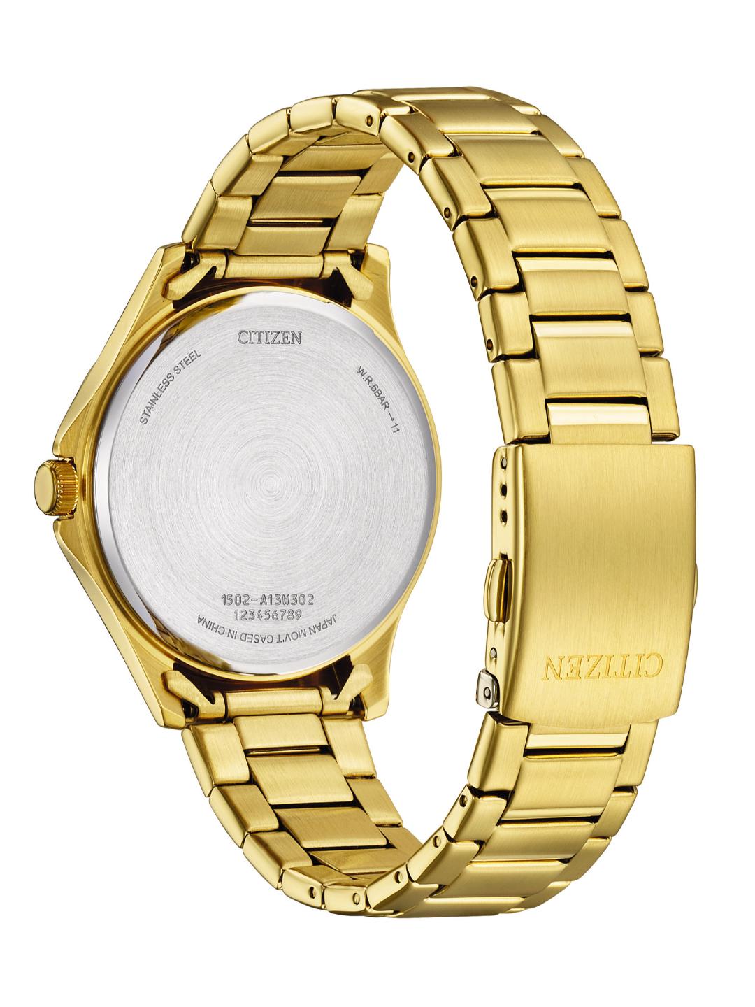 Citizen Quartz Men 41 mm Gold Dial Watch BF2028-83P