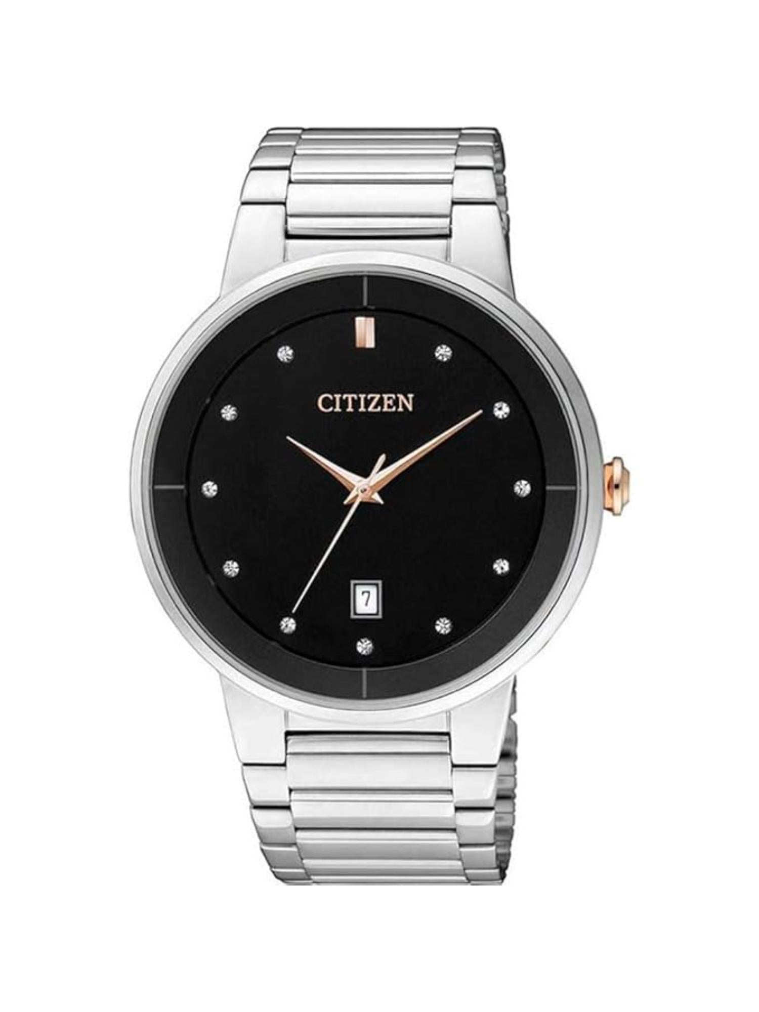 Citizen Non Eco Drive 40 mm Size Black Dial Men Analog Watch - BI5014-58E