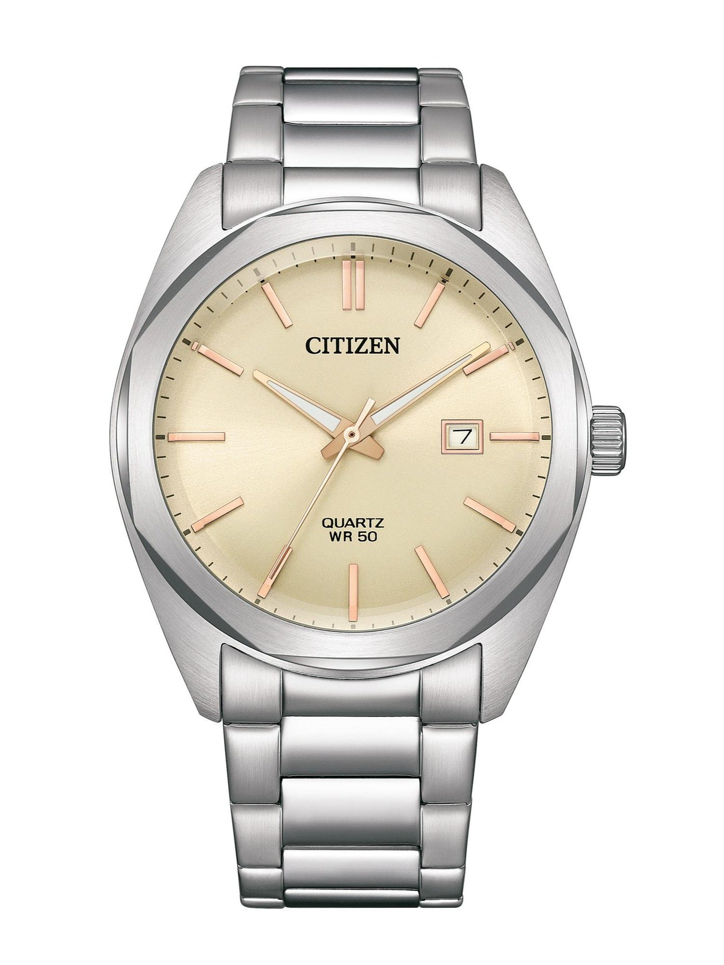 Citizen Men 41 mm Size Gold Dial Quartz Analog Watch- BI5110-54B