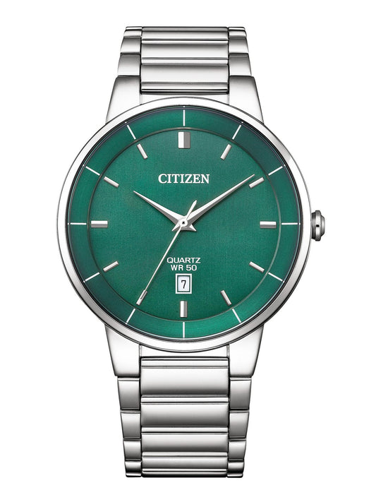 Citizen Men 40 mm Size Green Dial Quartz Watch- BI5120-51X