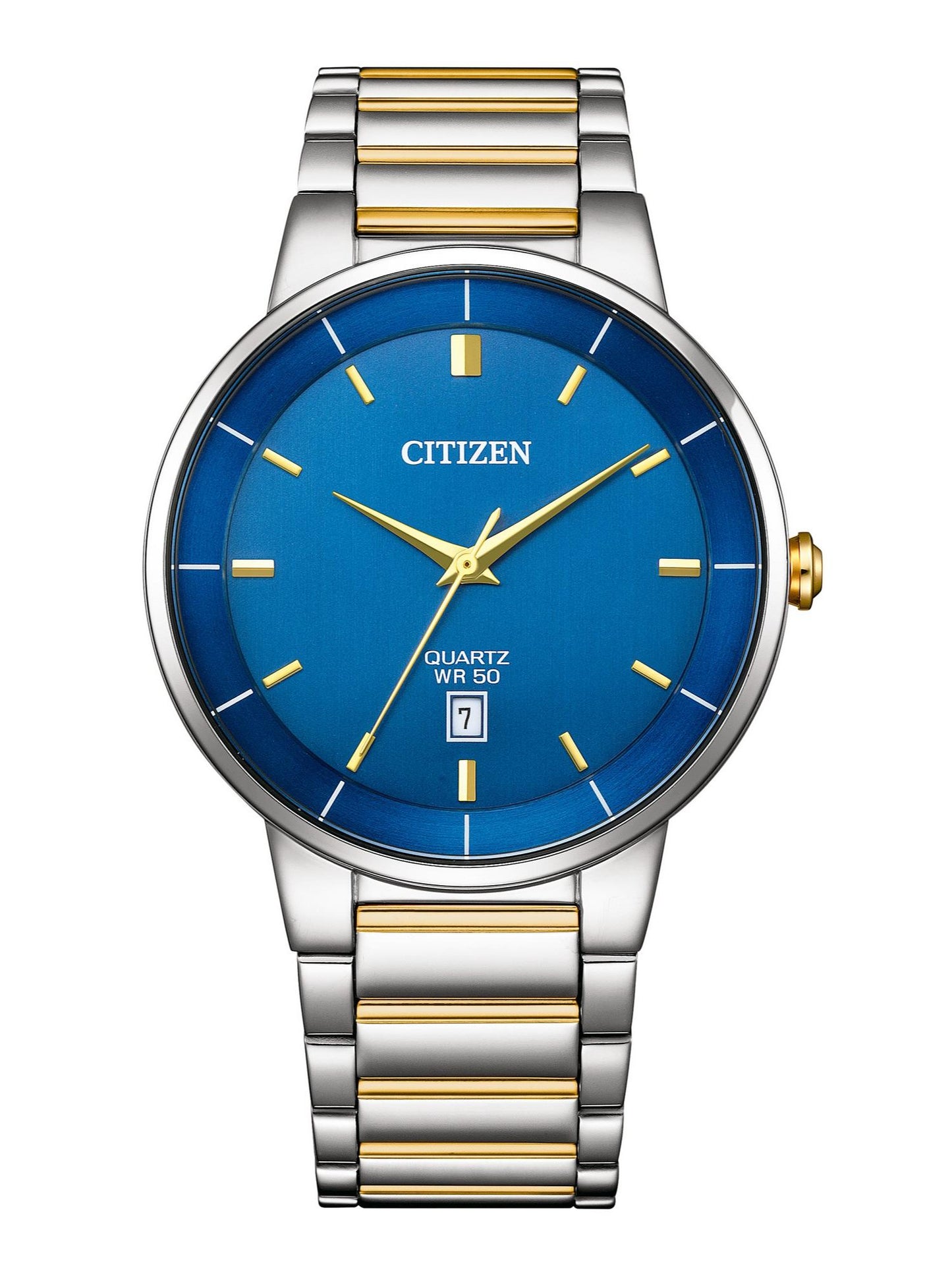 Citizen Men 40 mm Size Blue Dial Quartz Watch- BI5124-50L