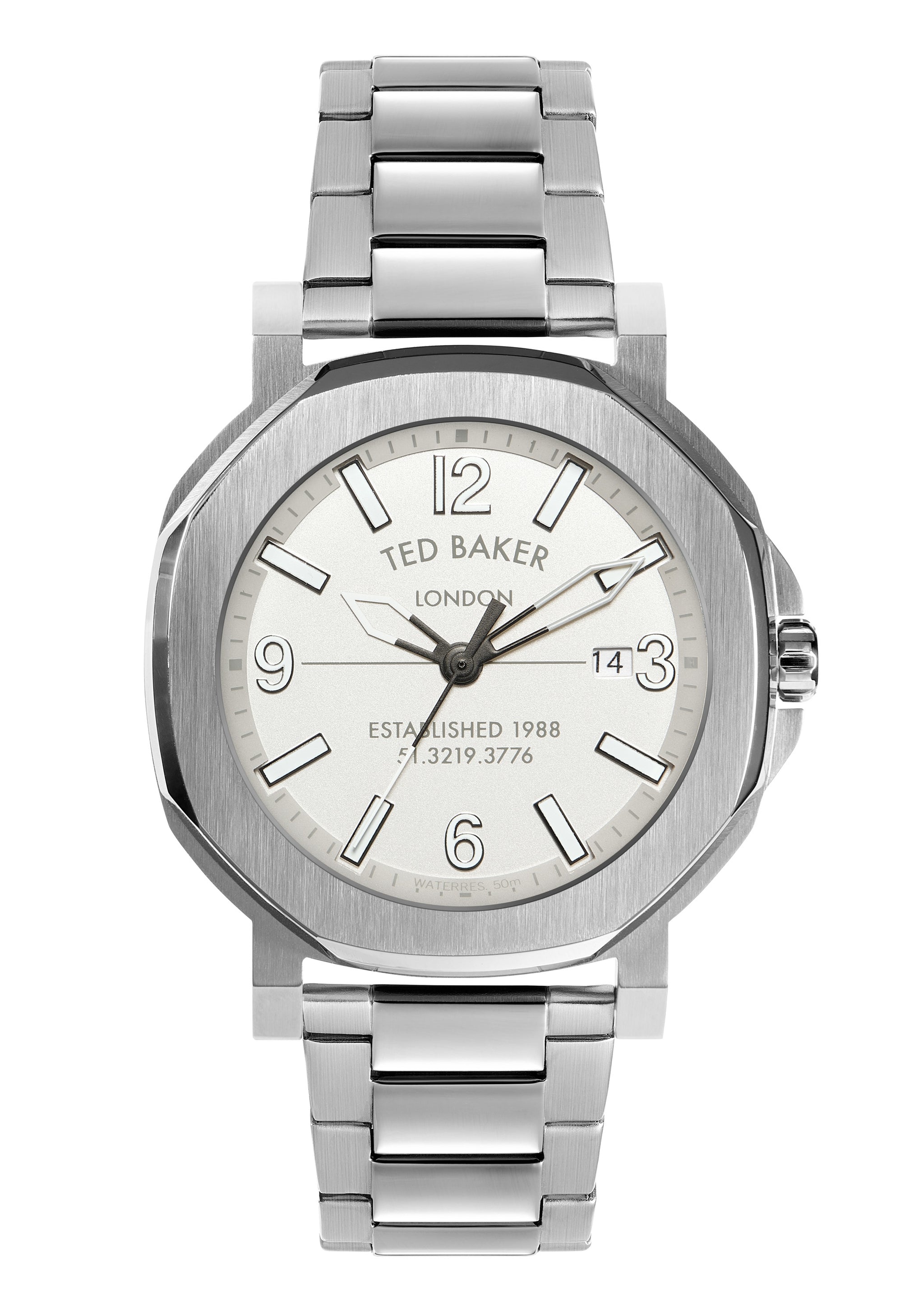 Ted Baker 44 mm White Dial Men Watch BKPACS204