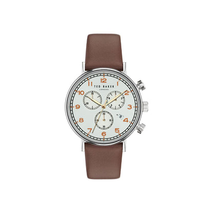 Ted Baker TB TIMELESS Men 41 mm Silver Dial Chronograph Watch - BKPBAF301