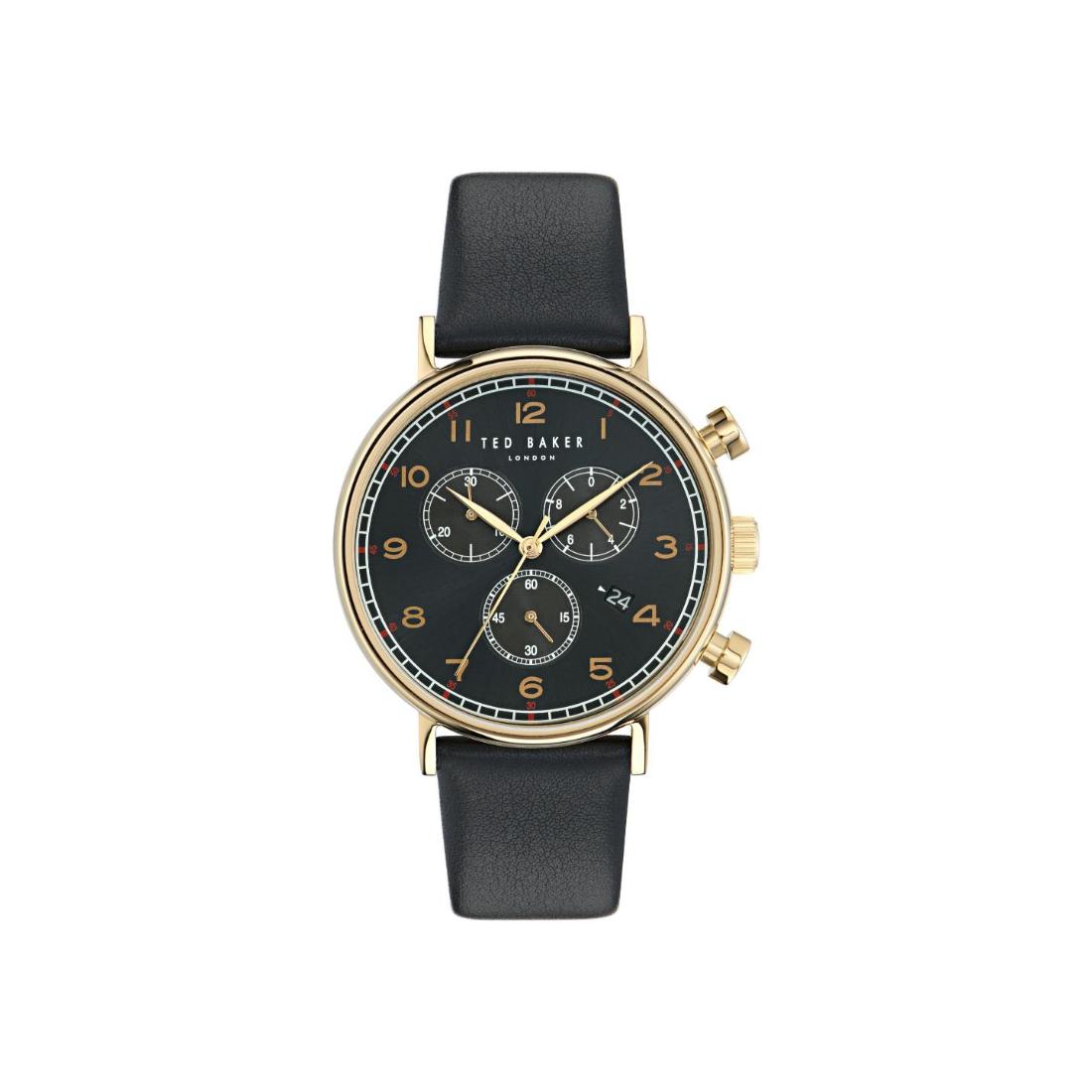 Ted Baker TB TIMELESS Men 41 mm Black Dial Chronograph Watch - BKPBAF302