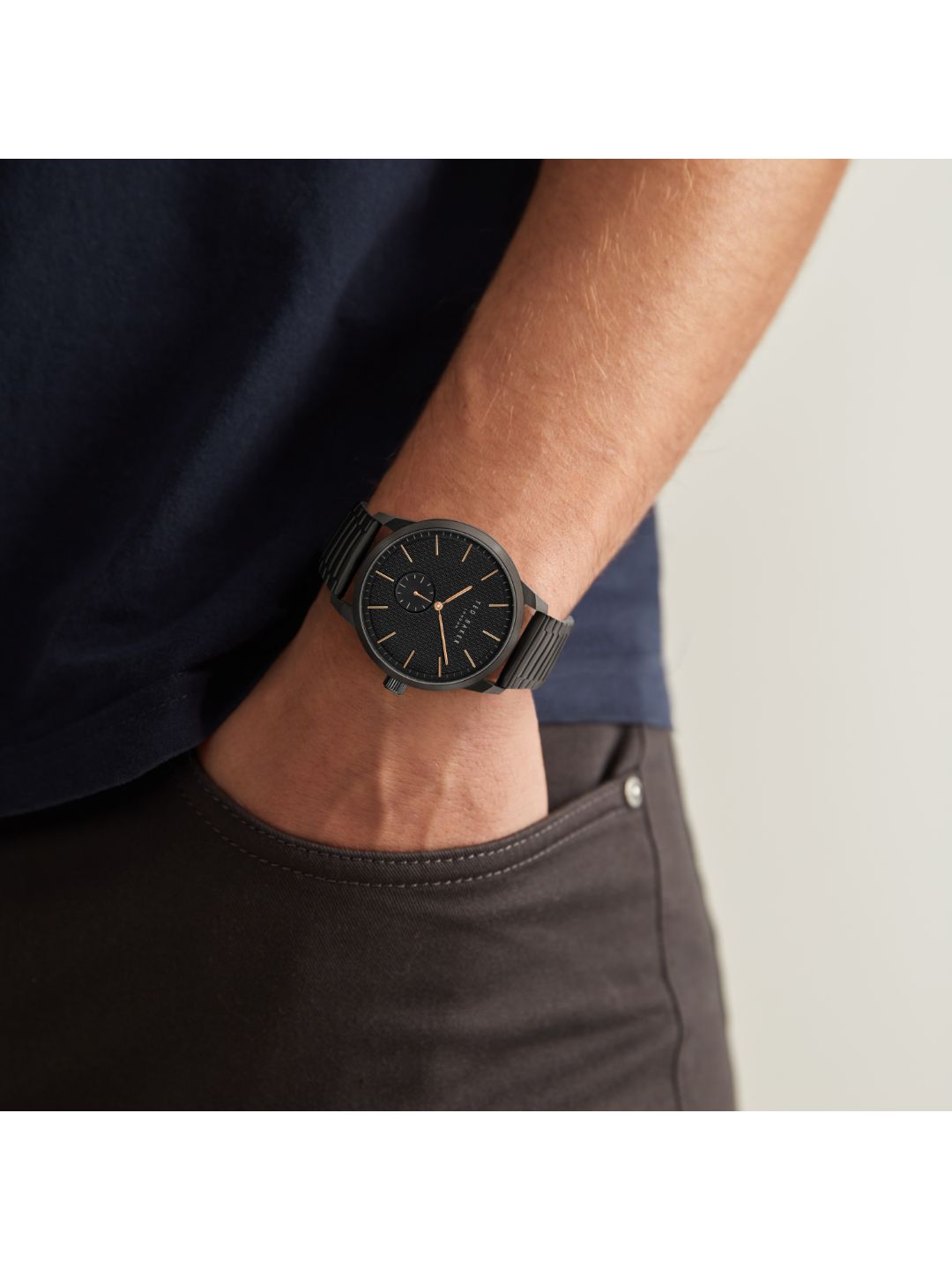 Ted Baker 33 mm Albertt Men Black Wrist Watch Bkpbts302