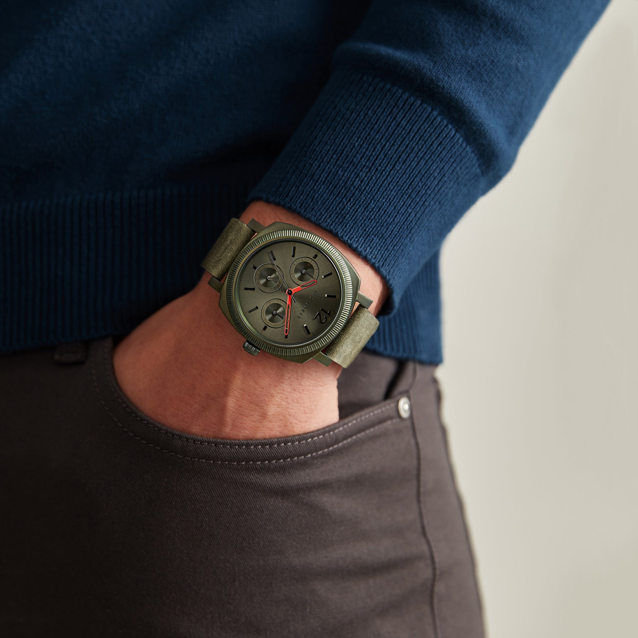 Ted Baker 42 mm Green Dial Men Watch BKPCNF102