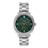 Ted Baker Men 42 mm Quartz Analog Green Dial Stainless Steel Strap Watch BKPCNS314