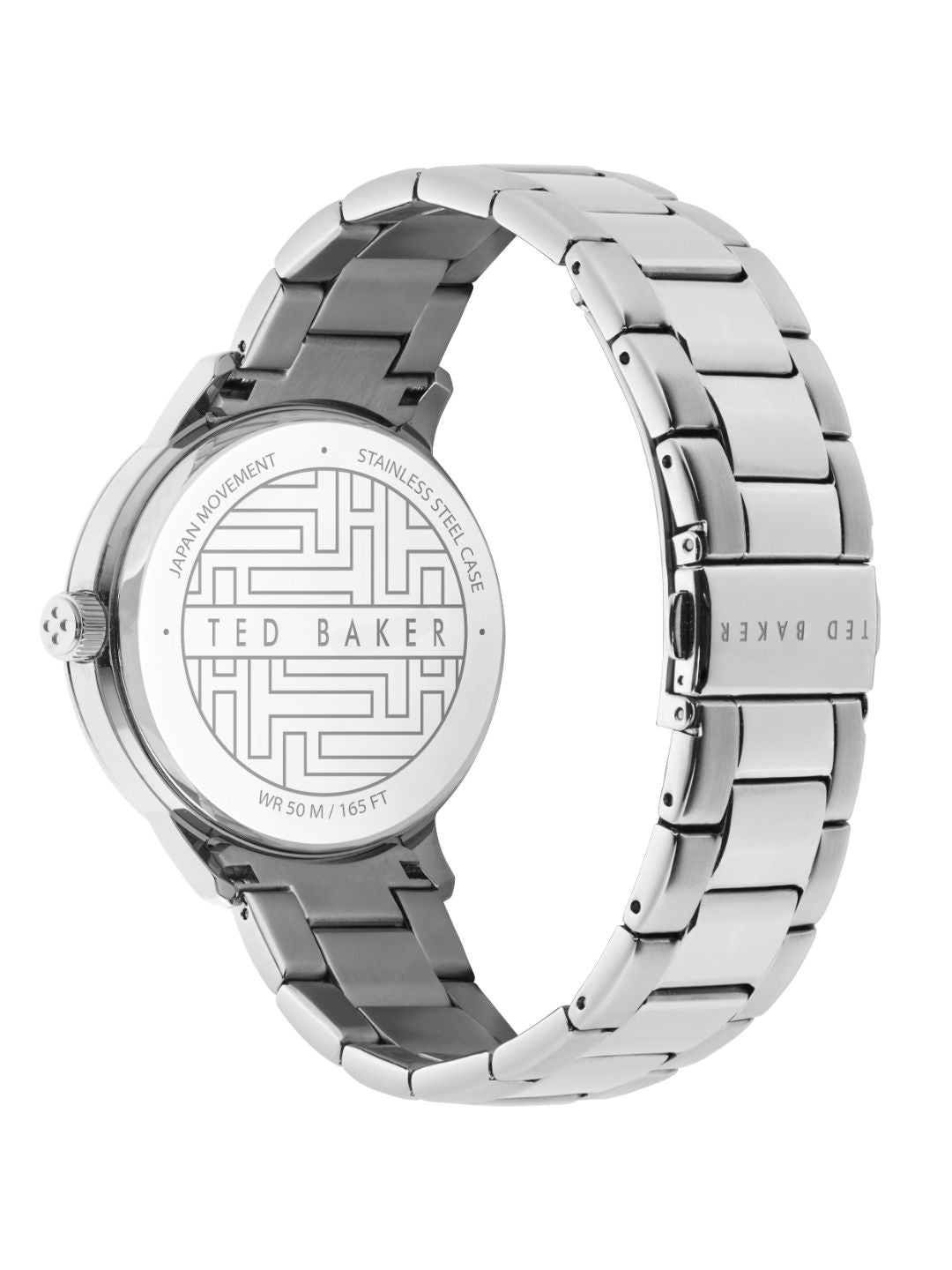 Ted Baker 42 mm Men Silver Tone Wrist Watch BKPCSF111