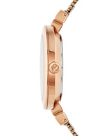 Ted Baker Women 36 mm Quartz Analog Pink Dial Rose Gold Stainless Steel Mesh Strap Watch BKPDAF204