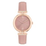 Ted Baker Women 36 mm Quartz Analog Pink Dial Pink Leather Strap Watch BKPDAF302