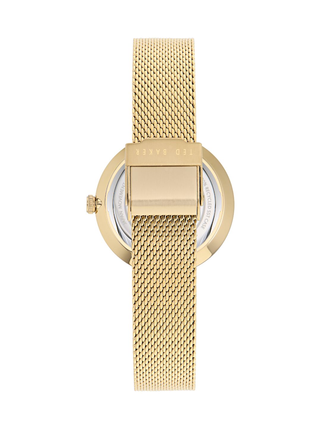 Ted Baker Women 36 mm Quartz Analog Gold Dial Gold Ceramic Strap Watch BKPDAF303