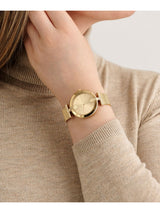 Ted Baker Women 36 mm Quartz Analog Gold Dial Gold Ceramic Strap Watch BKPDAF303