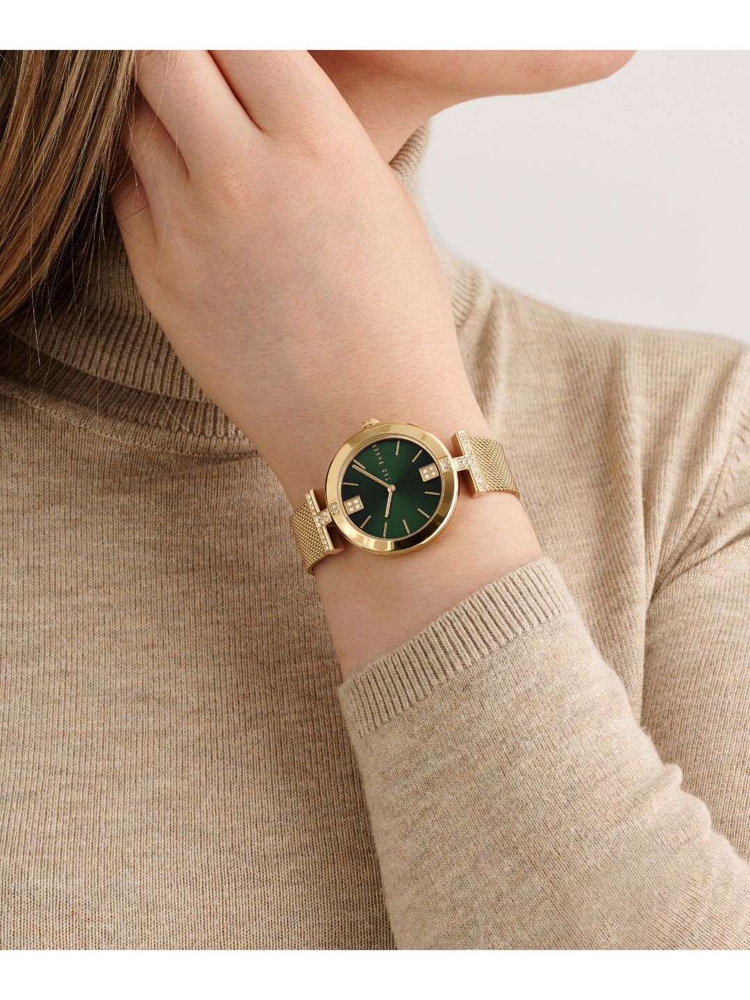 Ted Baker 36 mm Green Dial Women Watch BKPDAF305