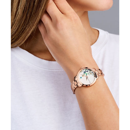 Ted Baker Fleure Fashion 34 mm White Dial  Women Analog Watch- BKPFLS402