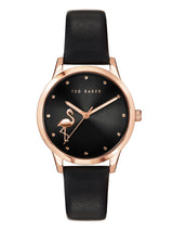 Ted Baker 34 mm 3 Hands FITZROVIA Flamingo Women Watch BKPFZF009