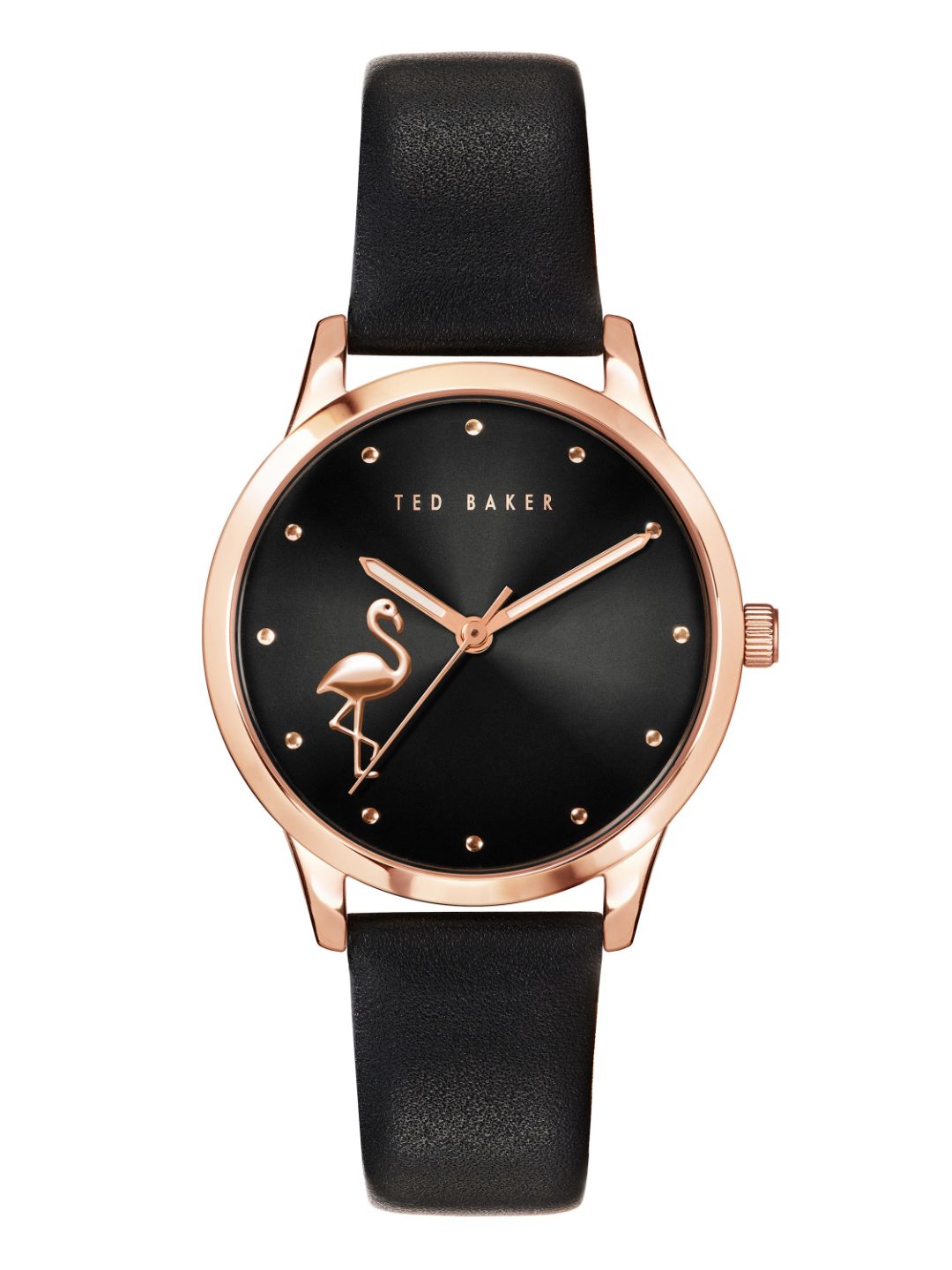 Ted Baker 34 mm 3 Hands FITZROVIA Flamingo Women Watch BKPFZF009
