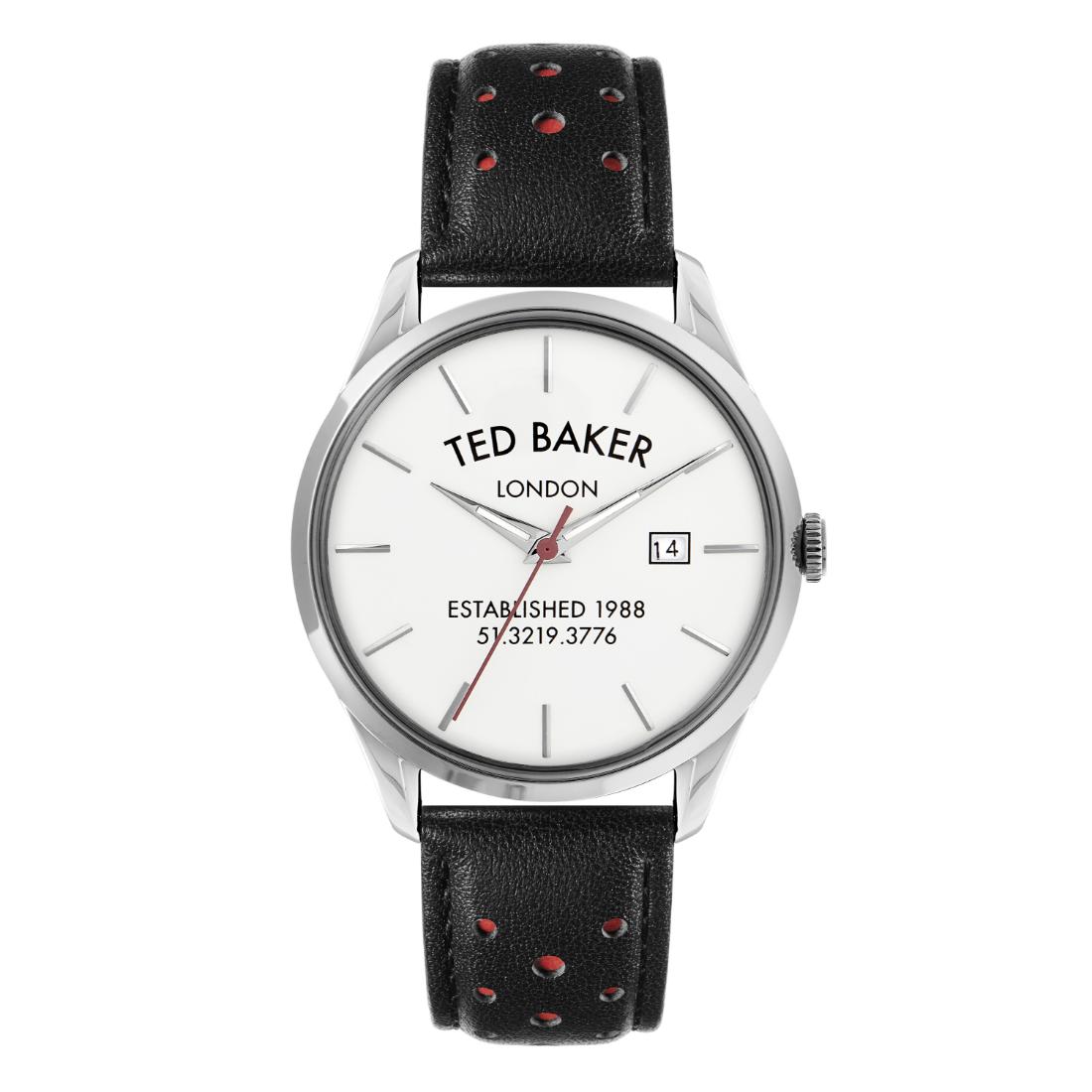 Ted Baker Men 40 mm Size Analog White Dial Watch- BKPLTS202