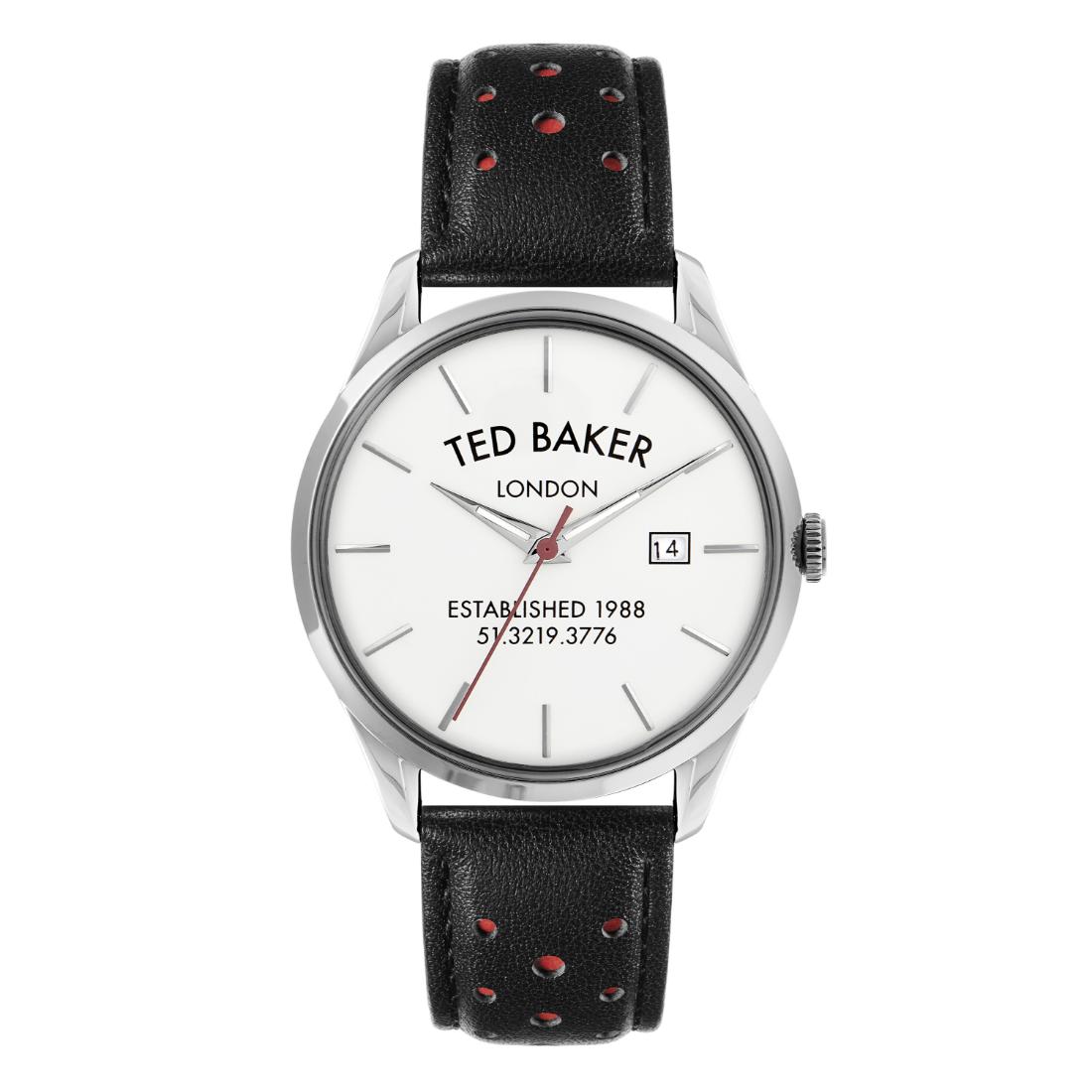 Ted Baker Men 40 mm Size Analog White Dial Watch BKPLTS202