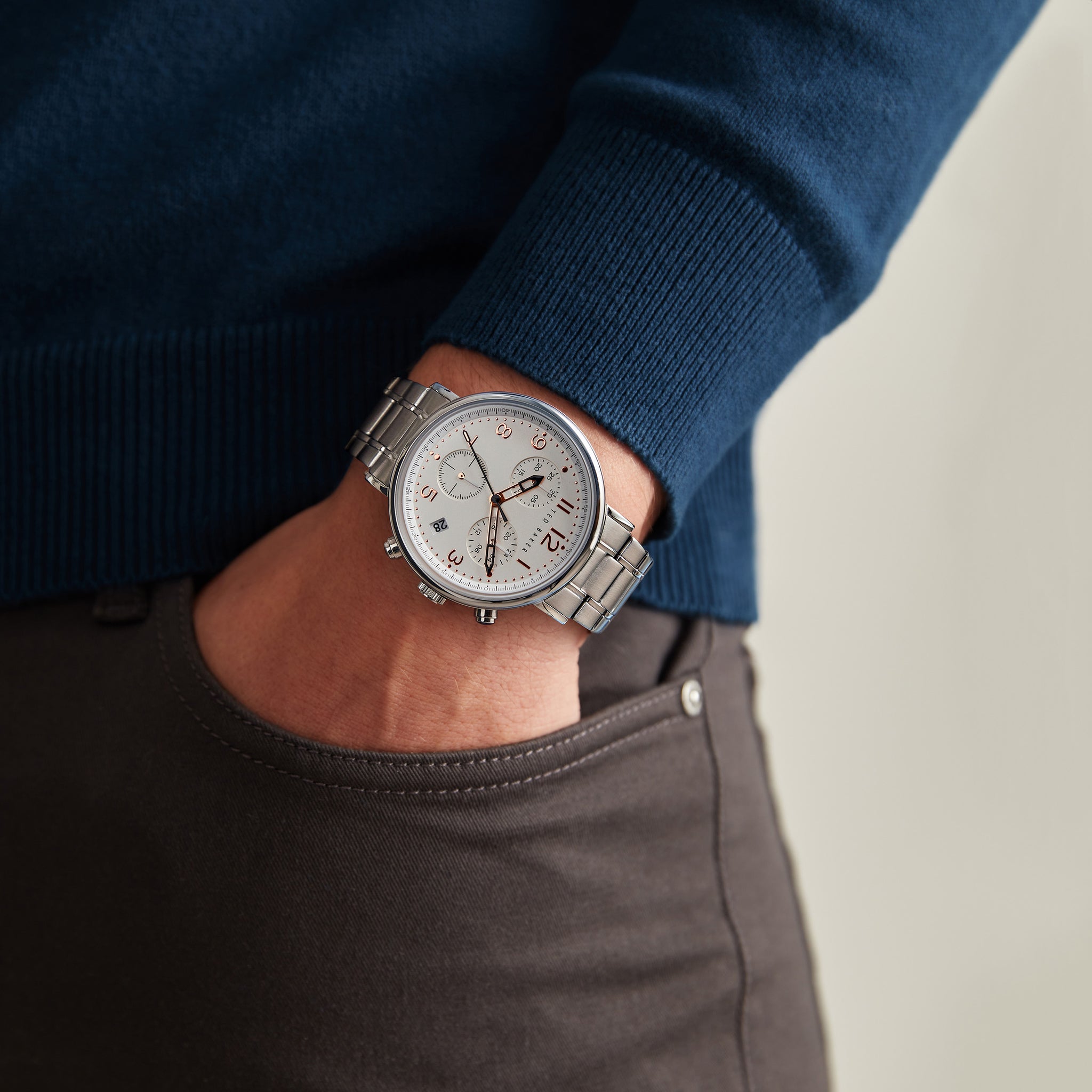 Ted Baker 41 mm White Dial Men Watch BKPMMF121