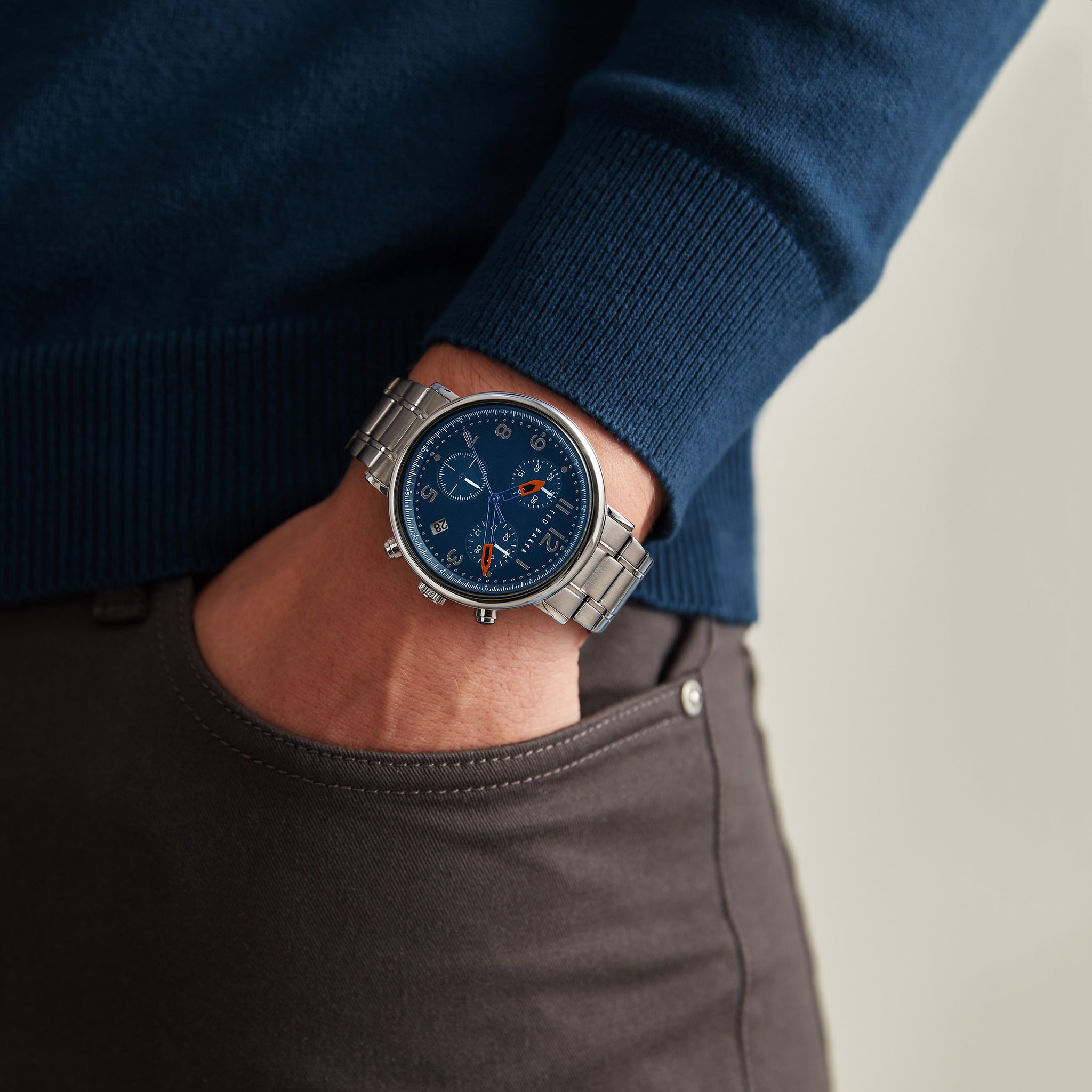 Ted Baker 41 mm Blue Dial Men Watch BKPMMF123