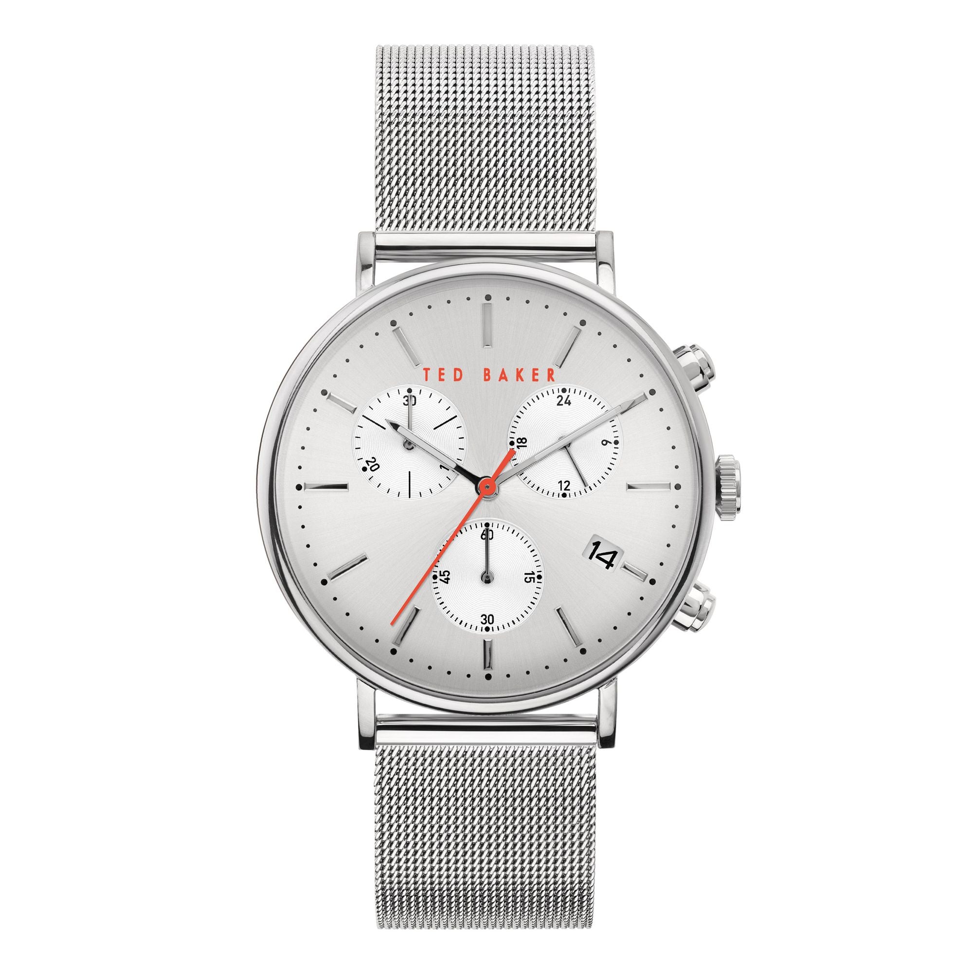 Ted Baker Silver Tone Dial Men Watch BKPMMF901