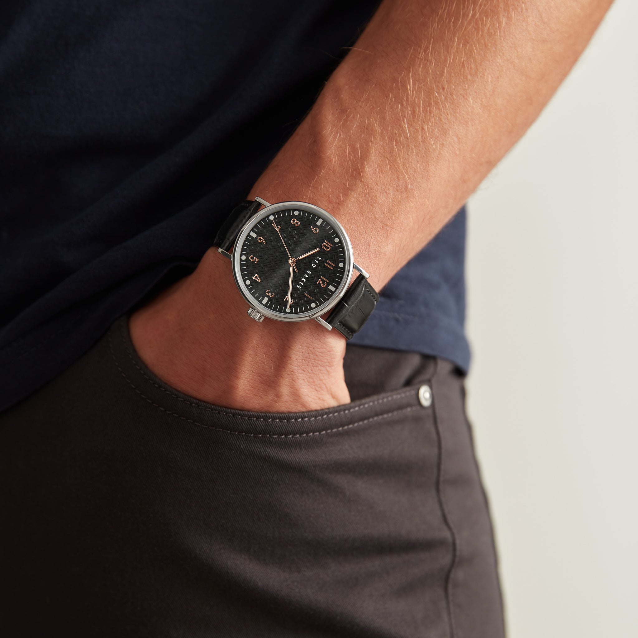 Ted Baker Black Dial Men Watch BKPMMS114