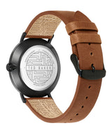 Ted Baker Men 43 mm Quartz Analog Cream Dial Brown Leather Strap Watch BKPPGF110