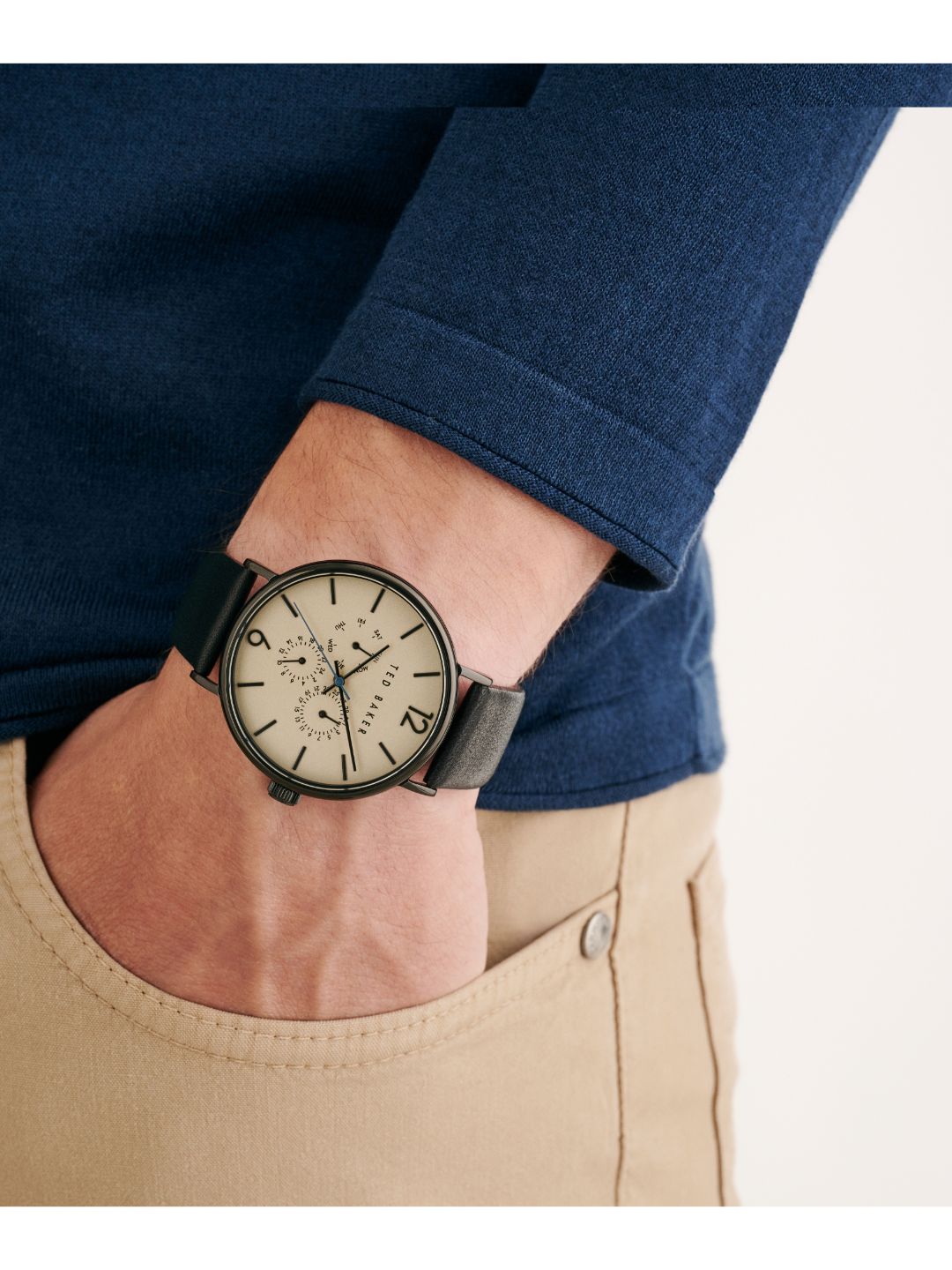 Ted Baker 41 mm Cream Dial Men Watch BKPPGF306