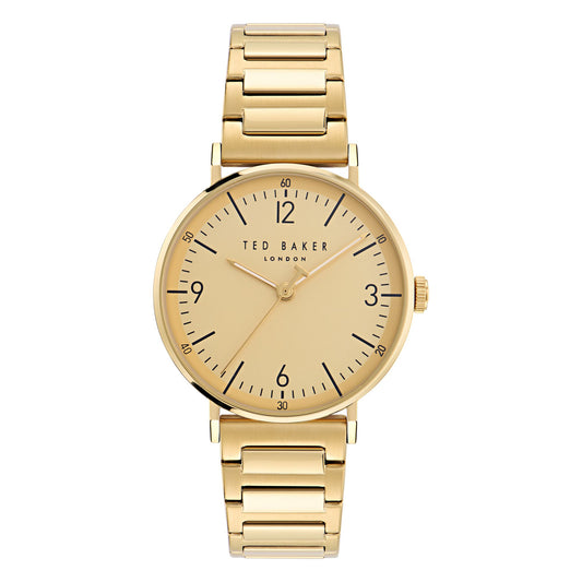 Ted Baker Phylipa Gents Timeless 41 mm Gold Dial  Men Analog Watch- BKPPGF405