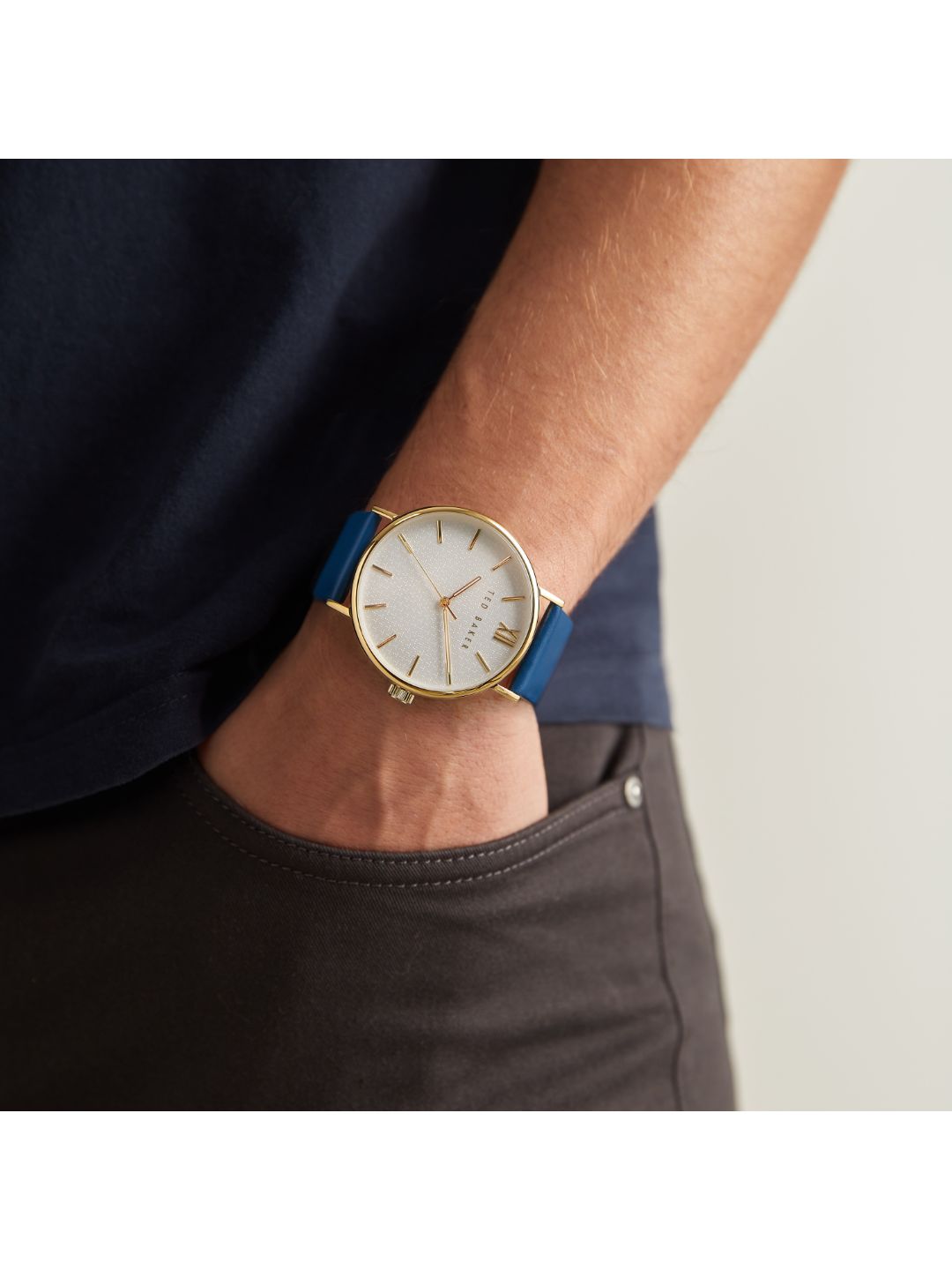 Ted Baker Analog White Dial Men Watch BKPPGS216